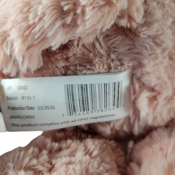 Kellytoy Pink Cat Plush 14" Stuffed Animal 2020 Satin Bow Shiny Nose Ears Feet - Picture 11 of 15